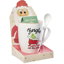 Mug de Noël en céramique avec préparation chocolat