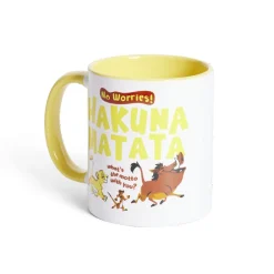 Mug Disney Le Roi Lion Hakuna Matata blanc et jaune 315ml