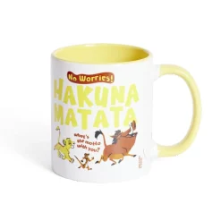 Mug Disney Le Roi Lion Hakuna Matata blanc et jaune 315ml