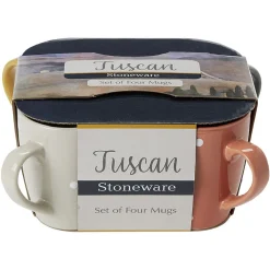 Mug en céramique déco pois coloré x4