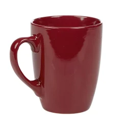 Mug en faïence 31 cl uni rouge brillant
