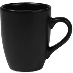 Mug en faïence uni noir