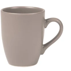 Mug en faïence uni taupe