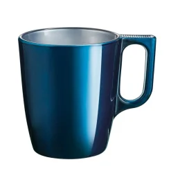 Mug en verre trempé Luminarc flashy bleu pétrôle 50 cl