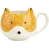 Mug renard orange blanc noir