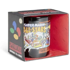 Mug Super Mario Super Nintendo All Stars vintage noir et rouge 315ml