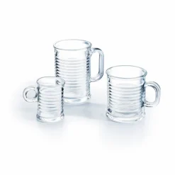 Mug transparent en verre trempé design conserve Luminarc 9 cl