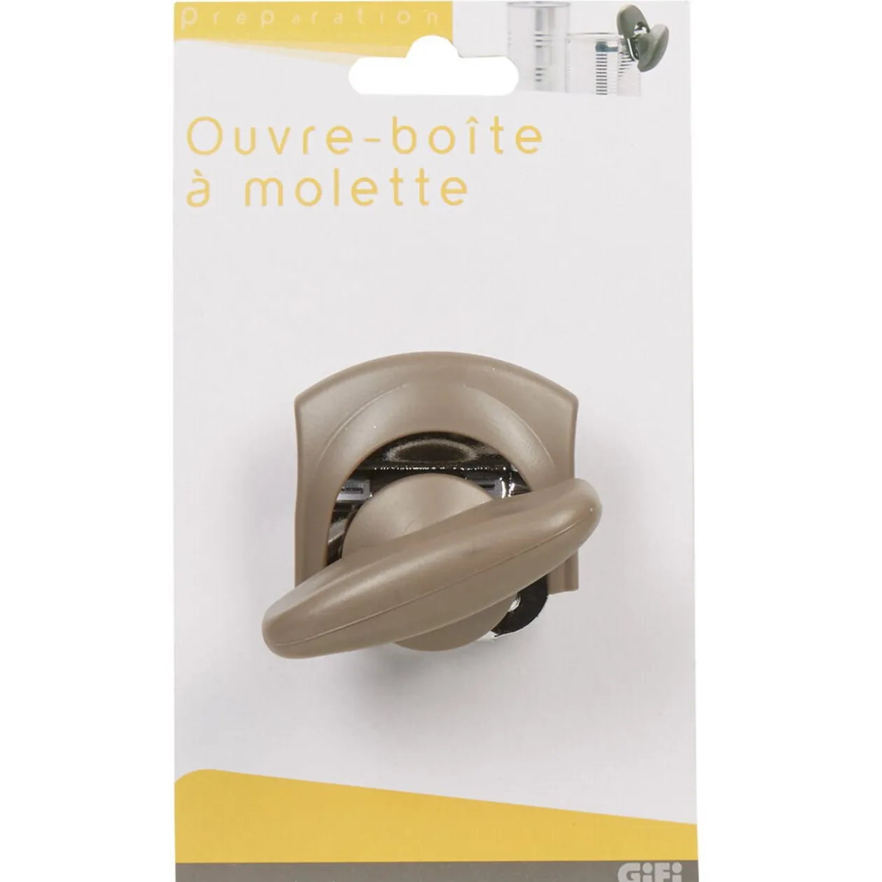 Ouvre-boîte à molette taupe