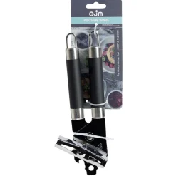 Ouvre-boîte en inox avec pince ergonomique en plastique L.20cm