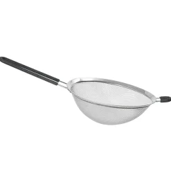 Passoire en inox à maille fine avec poignée en silicone