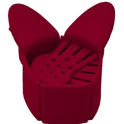 Passoire pliable et adaptable rouge