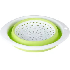 Passoire rétractable verte et blanche