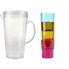 Pichet 1,8 L avec gobelet multicolore x4