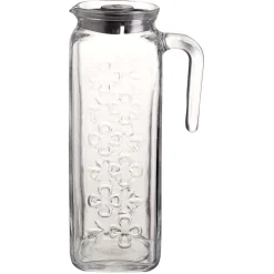 Pichet en verre avec couvercle 1,2L
