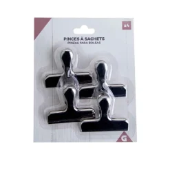 Pince à sachet en inox x 4