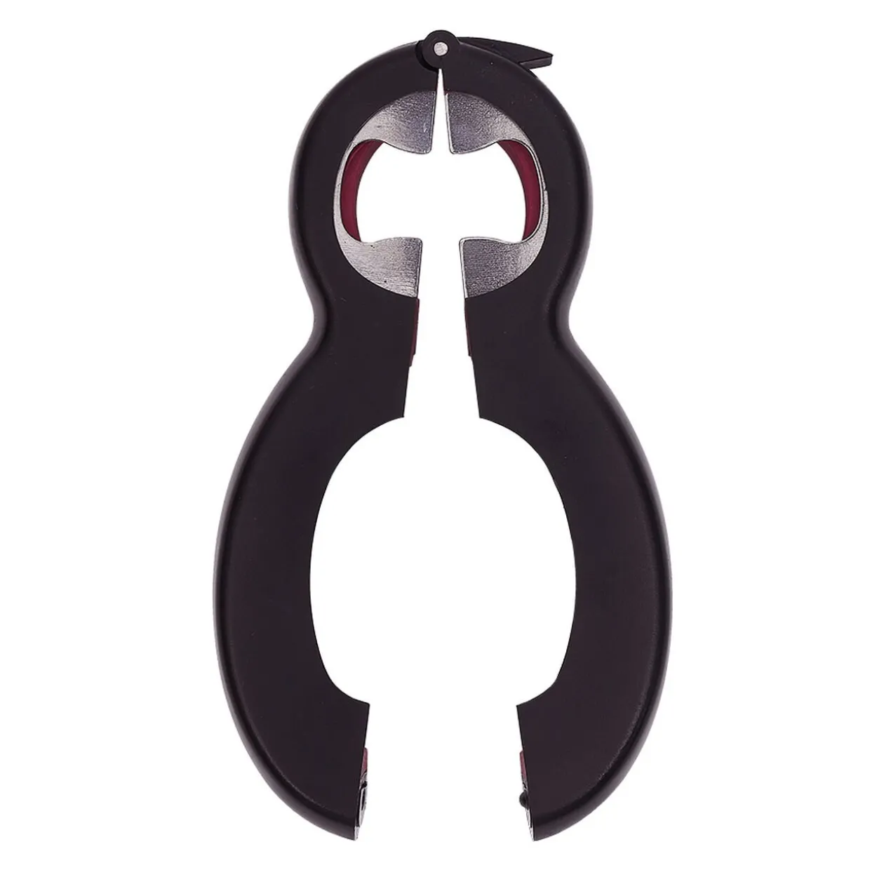 Pince multifonction 6en1 ouvre bouteille et bocal noir et rouge