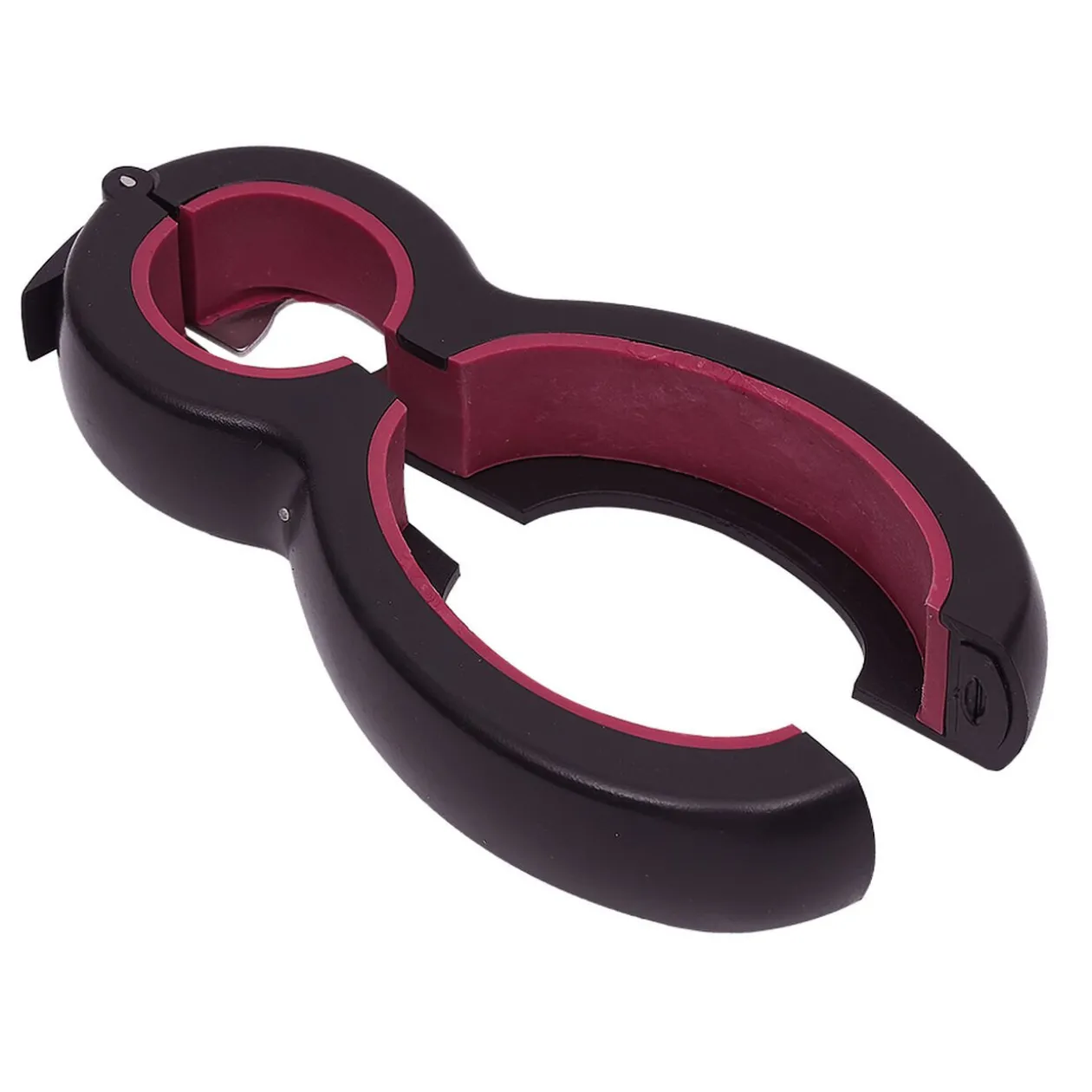Pince multifonction 6en1 ouvre bouteille et bocal noir et rouge