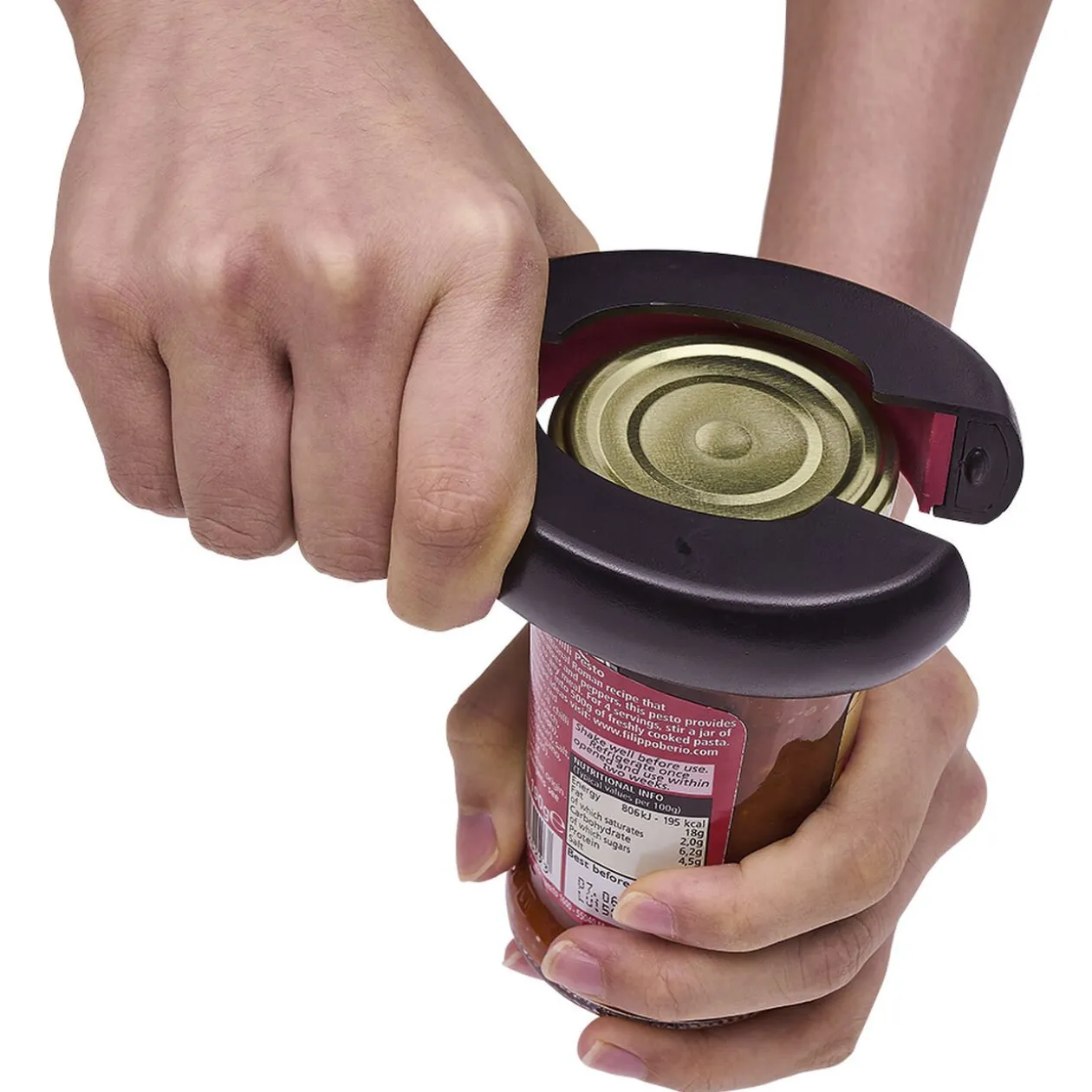 Pince multifonction 6en1 ouvre bouteille et bocal noir et rouge