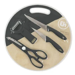 Planche à découper + 4 ustensiles de cuisine