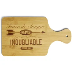 Planche à découper bambou Moment inoubliable 33x18,5cm