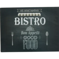 Planche à découper noire design bistrot