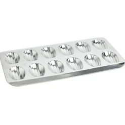 Plaque pour 12 madeleines en métal