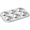 Plaque pour 6 muffins en métal