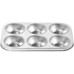 Plaque pour 6 muffins en métal
