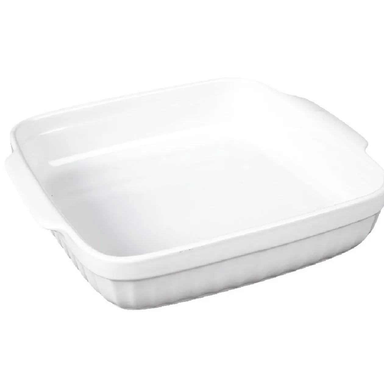 Plat à four blanc