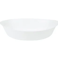 Plat à four ovale Luminarc verre blanc 32 cm
