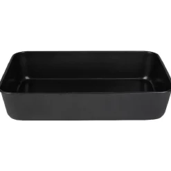 Plat à four rectangulaire gris