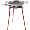 Plat à paella ø 40 cm avec réchaud gaz et trépied H66 cm