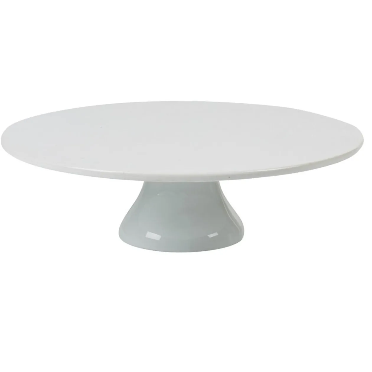 Plat à tarte sur pied blanc