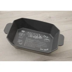 Plat de cuisson rectangulaire XXL design recette tartiflette