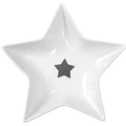 Plat porcelaine étoile