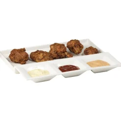 Plat pour barbecue blanc