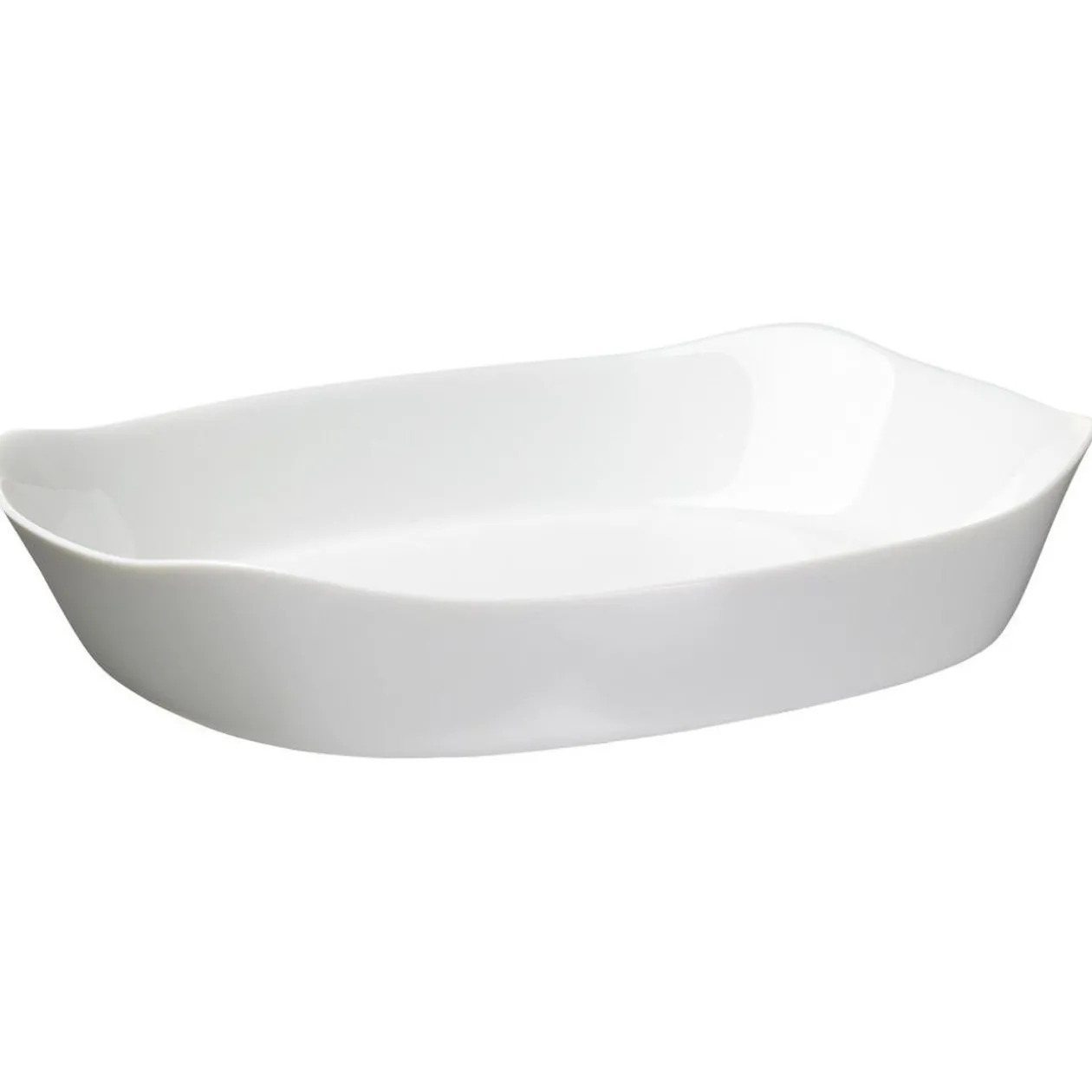 Plat rectangulaire en opale couleur blanc 30x22cm