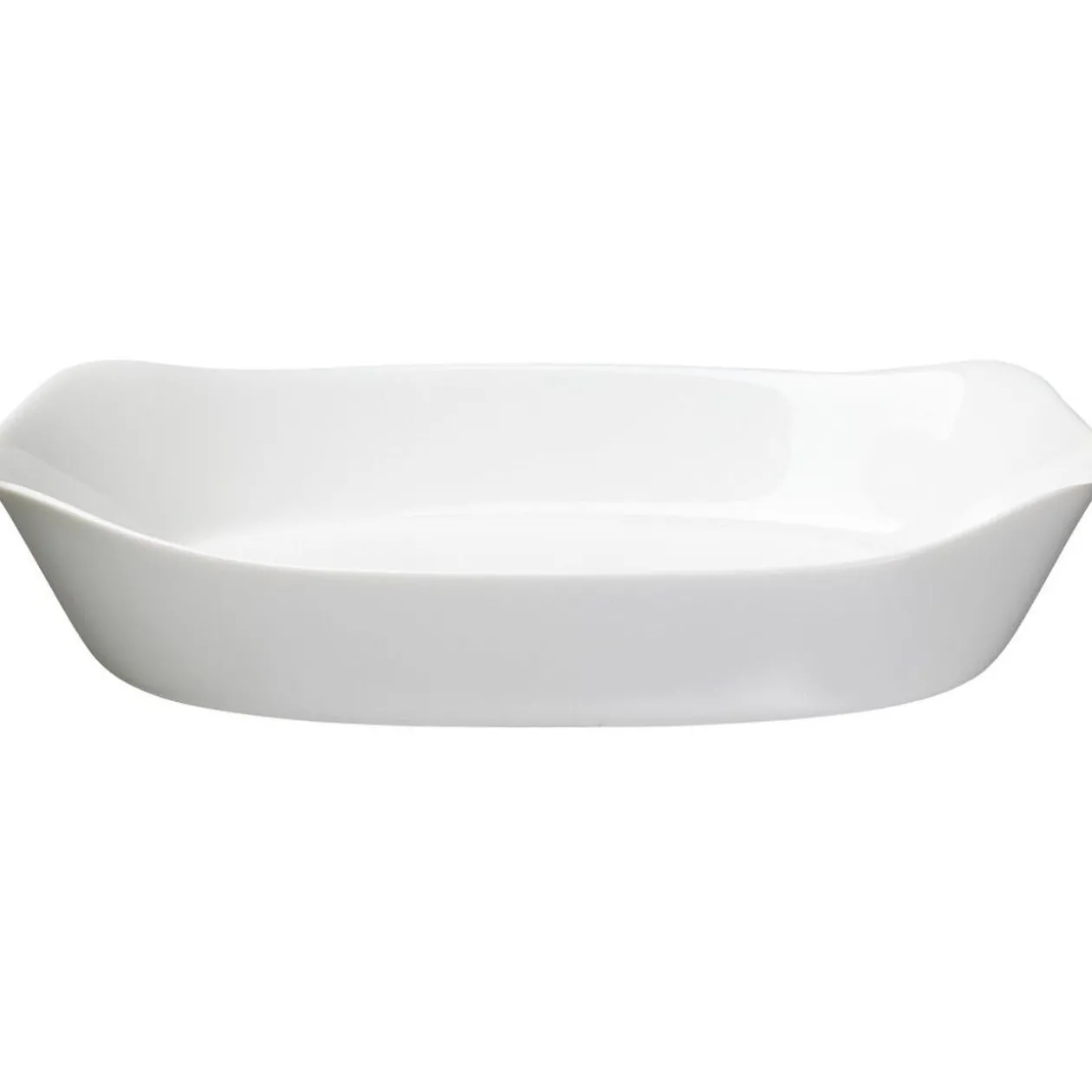 Plat rectangulaire en opale couleur blanc 30x22cm