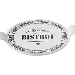 Plateau à fromage noir et blanc