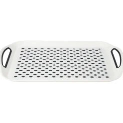 Plateau anti dérapant blanc