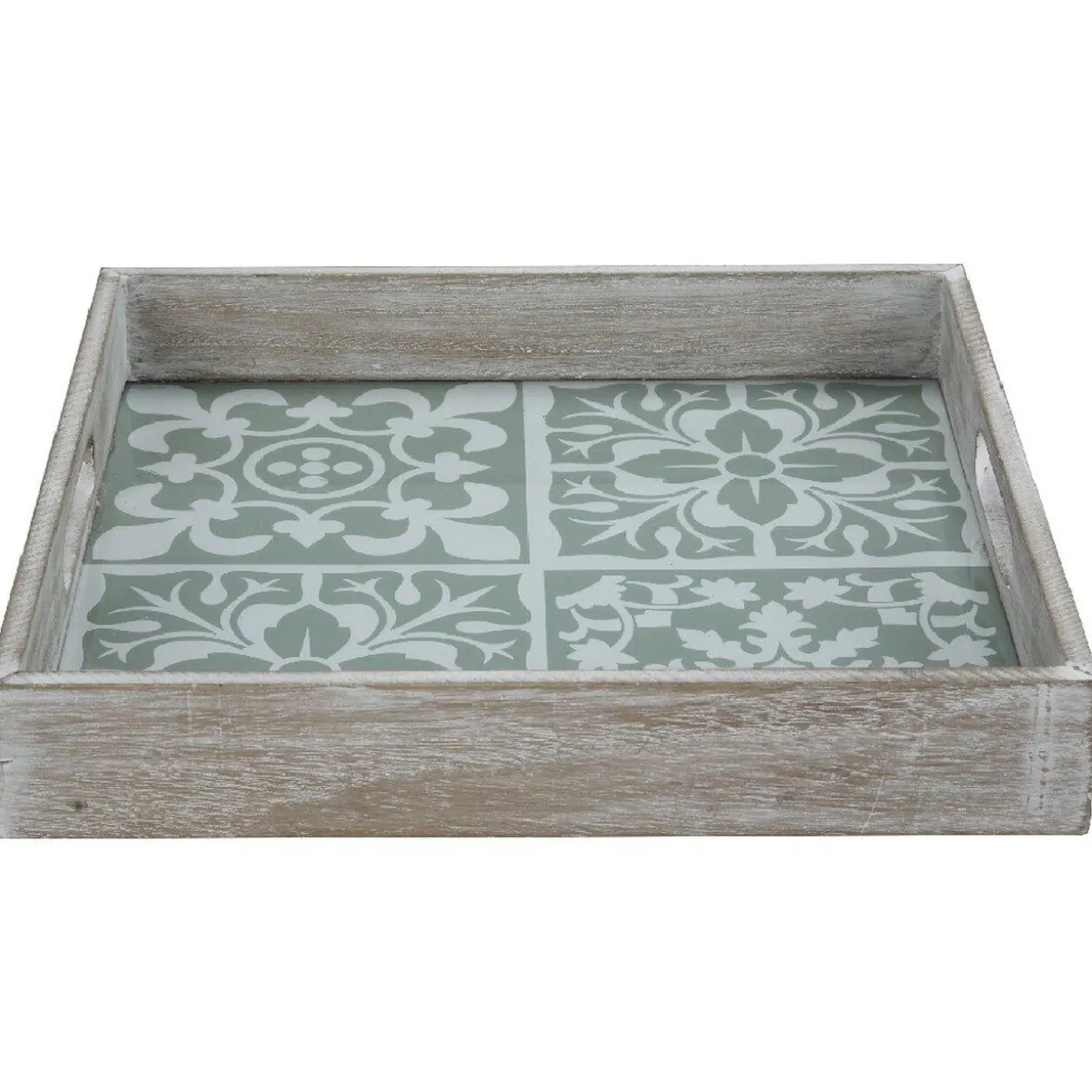 Plateau bois et carreaux de ciment collection Dolce Vita