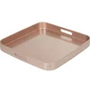 Plateau carré couleur cuivre