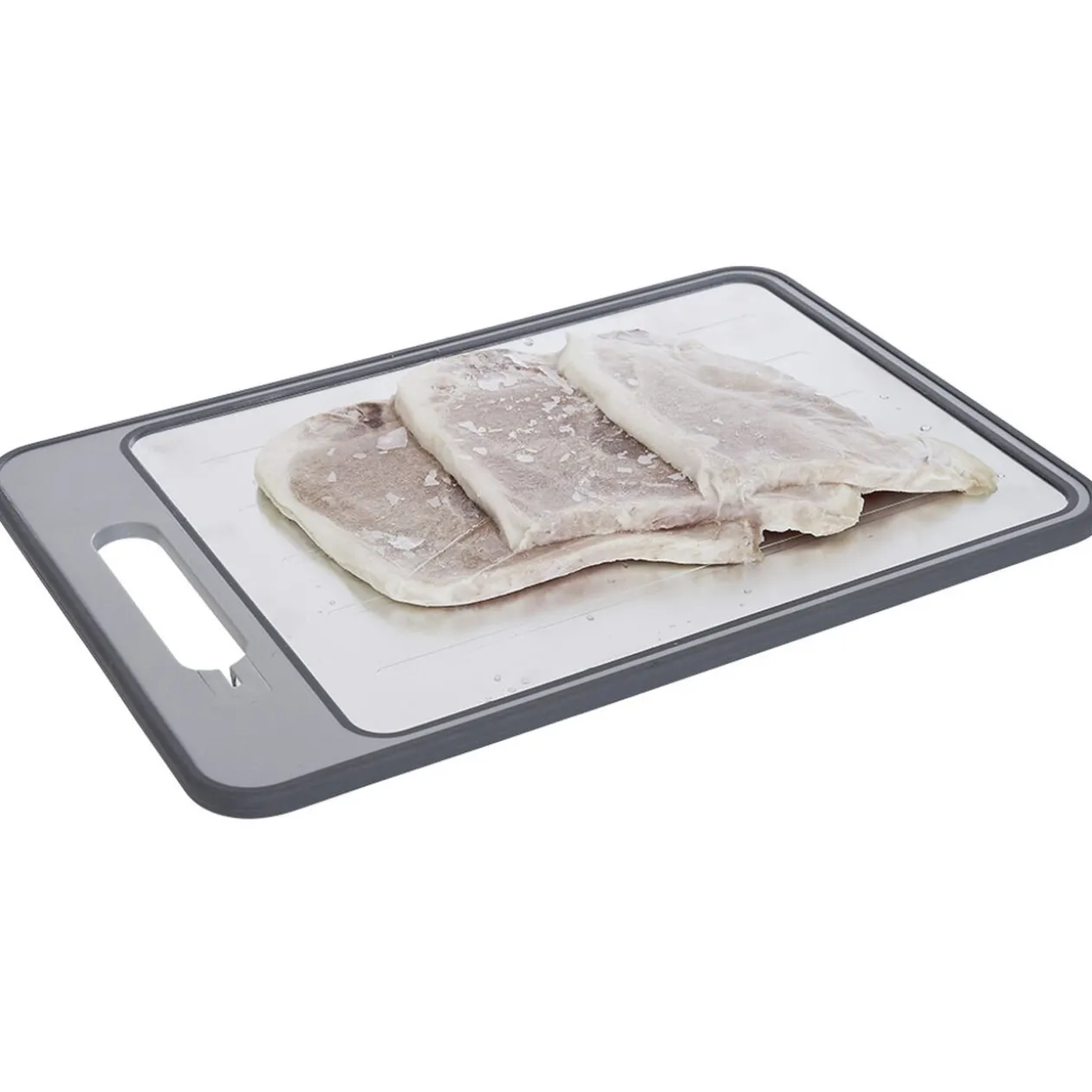 Plateau de dégivrage avec planche à découper et aiguiseur 36,5x25cm