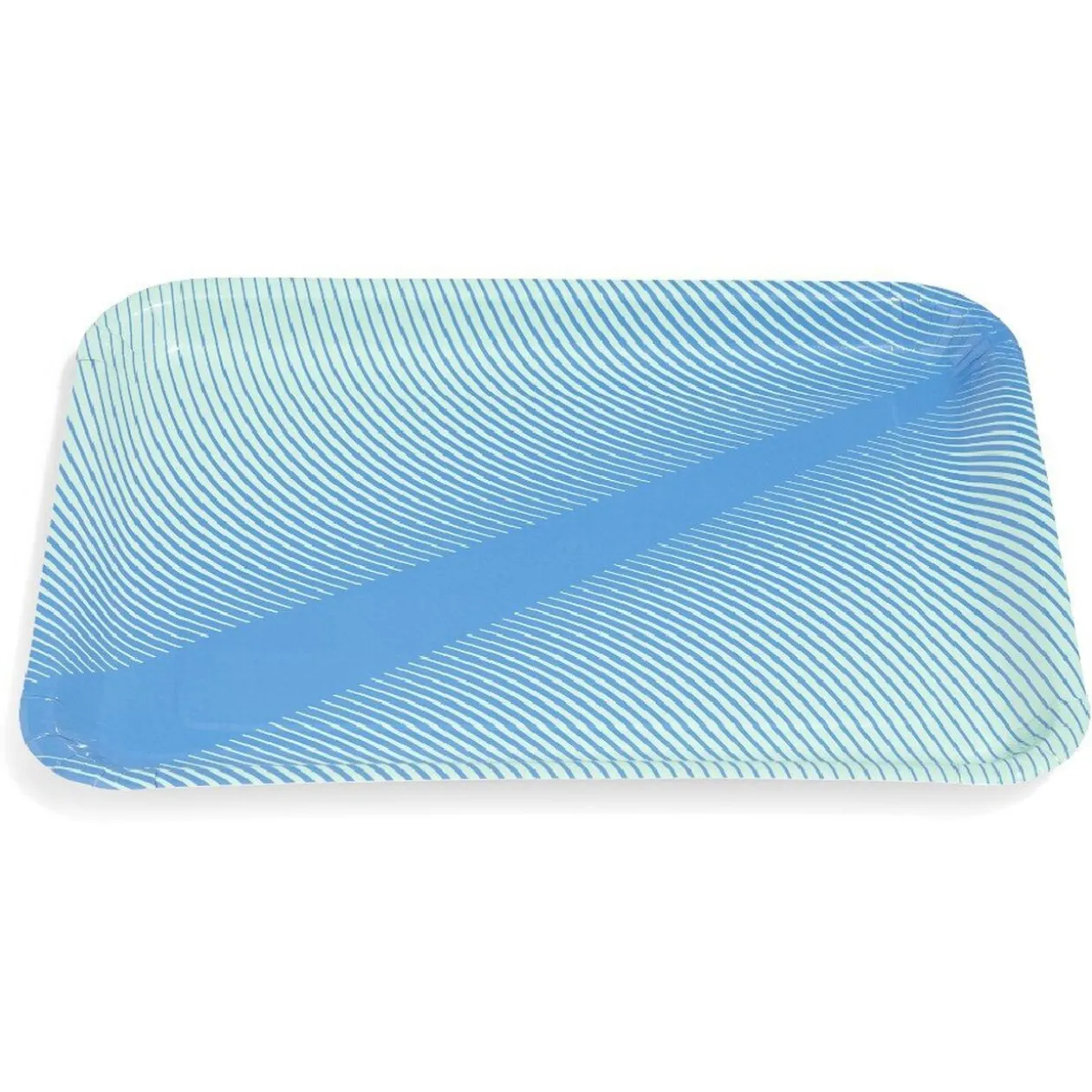 Plateau de service en carton style tropical x 5