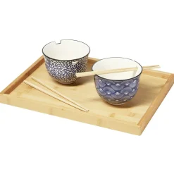 Plateau en bambou beige