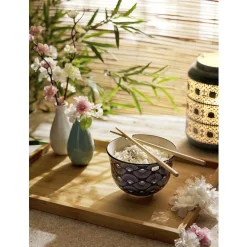 Plateau en bambou beige