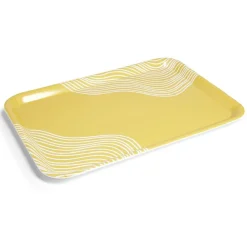 Plateau mélaminé jaune 45,2x31,4x2cm