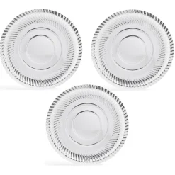 Plateau présentation carton argenté x3