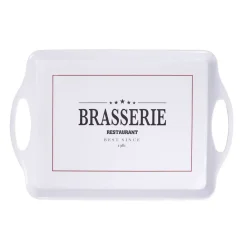Plateau rectangulaire brasserie restaurant blanc 34x50,5cm