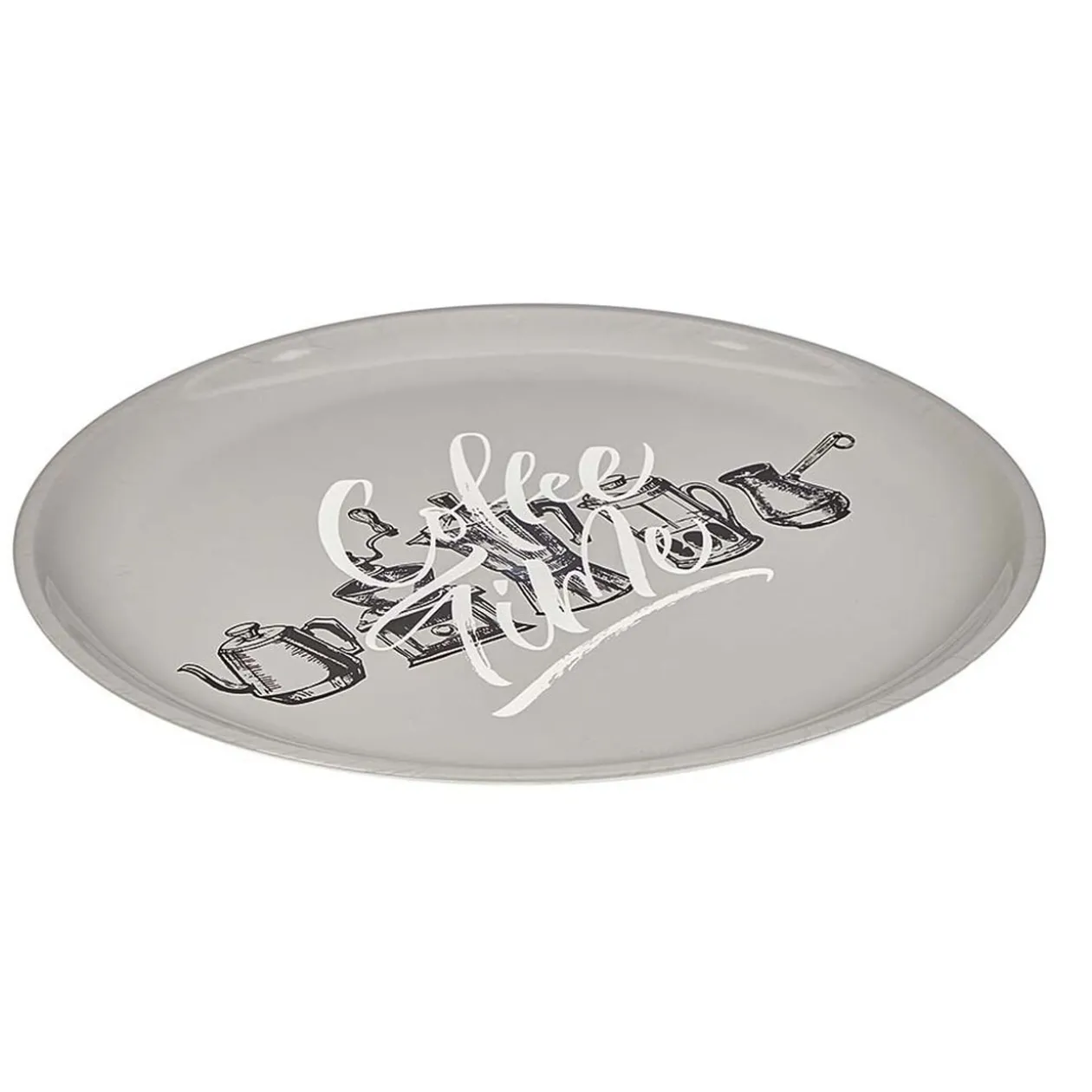 Plateau rond style vintage